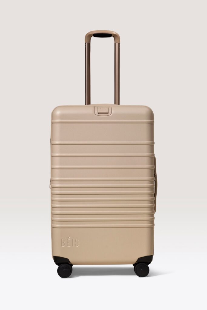 The Medium Check-In Roller in Beige