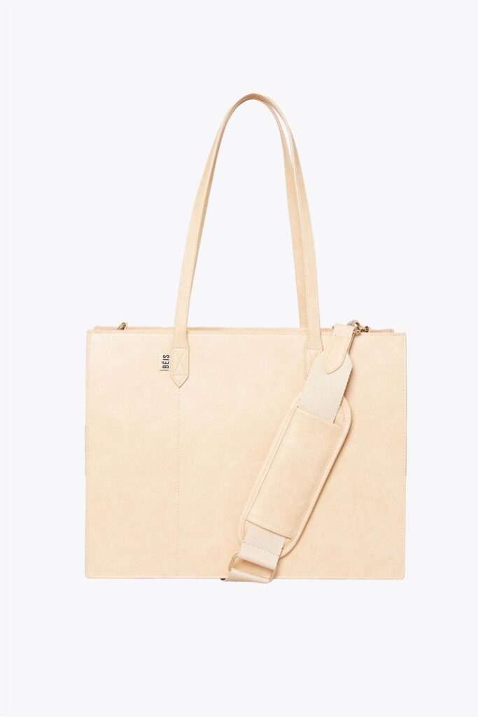 The Work Tote in Beige